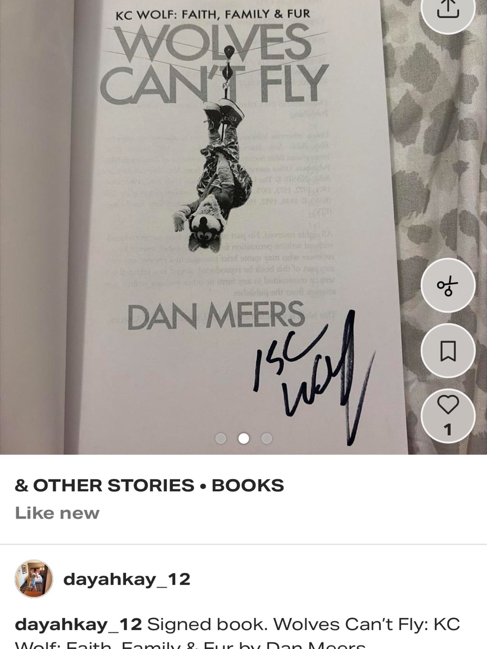 Wolves Can't Fly by Dan Meers - Signed Edition (White/Black)